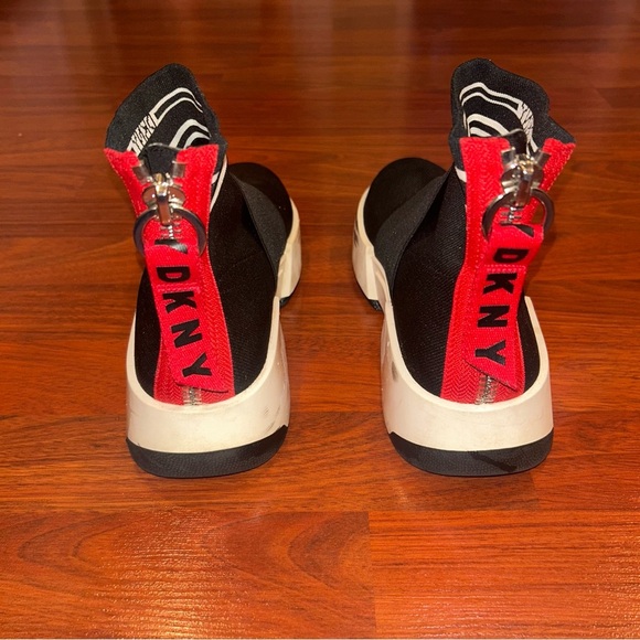 DKNY Black and Red Sneakers - Picture 3 of 6